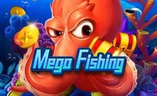 Mega Fishing puts you in a colorful ocean encounter with a formidable red octopus.