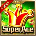 In JILI's Super Ace, the red royal crown symbolizes prestige and a potential 1500x payout.